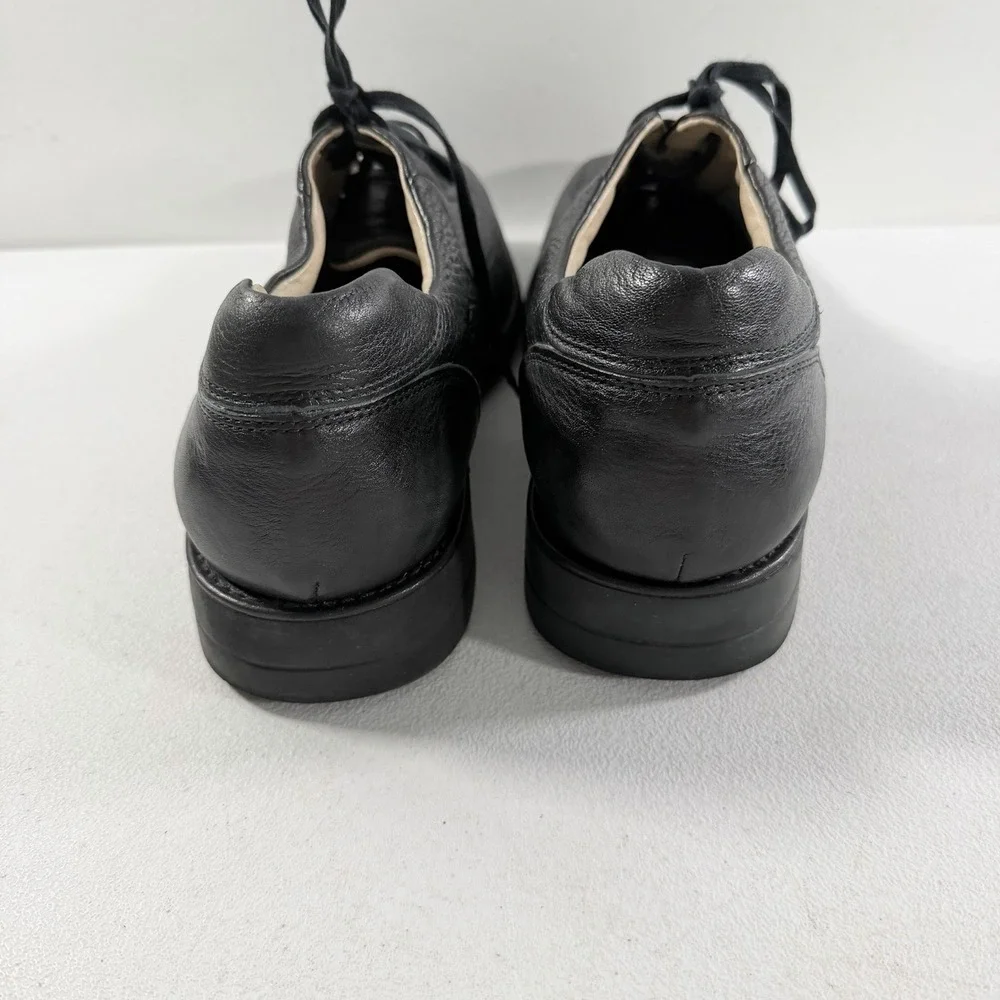 Carlo Morandi Black Pebbled Leather‎ Oxford Dress Shoes Men's Size 12 M